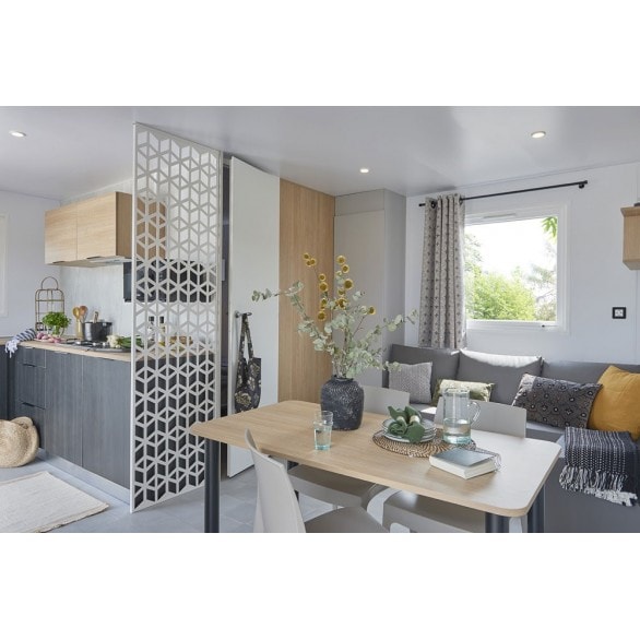 Stacaravan Lousiane 30m² Prestige Tv + airconditioning (2 slaapkamers)