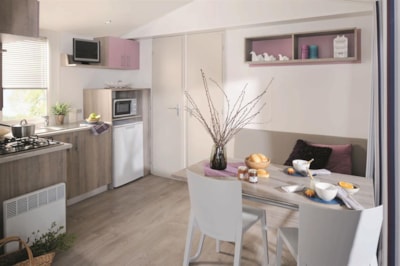 Mobil-home Loggia Privilège 26m² PREMIUM - 2 bedrooms + sheltered terrace + TV + Dishwasher — 3