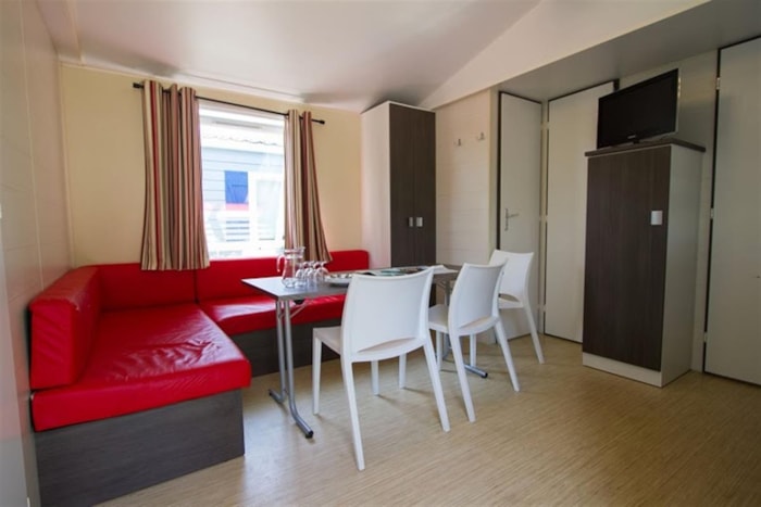 Mobilhome Family 29M² Confort - 3 Chambres + Terrasse Couverte + Tv