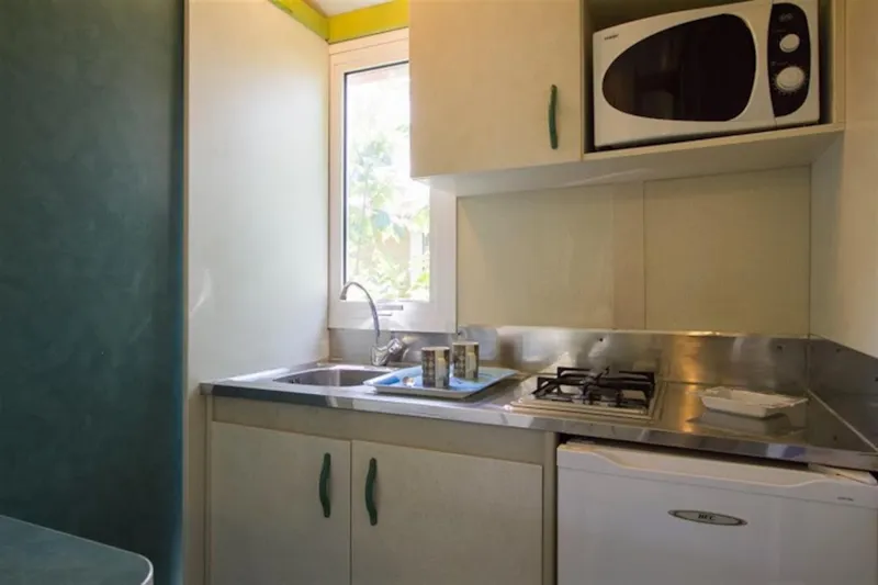 Chalet 25M² Confort - 2 Chambres + Terrasse Couverte + Tv