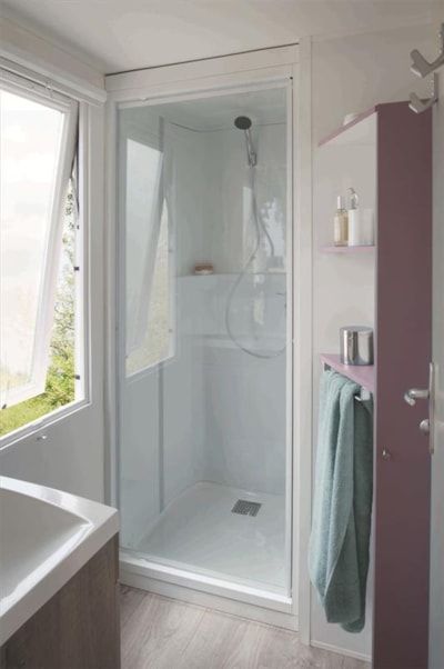 Mobil-home Loggia Privilège 26m² PREMIUM - 2 bedrooms + sheltered terrace + TV + Dishwasher — 4