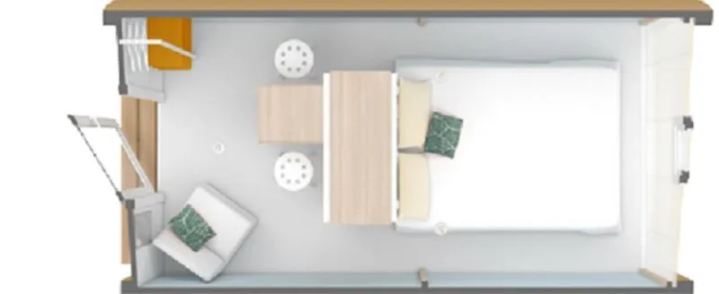 Coco Sweet 11M² Insolite  - 1 Chambre + Terrasse Couverte (Sans Sanitaires Et Sans Tv)