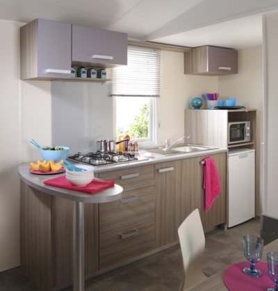 Mobile-home Sunny 27m² CONFORT+ - 2 bedrooms + sheltered terrace + TV — 5