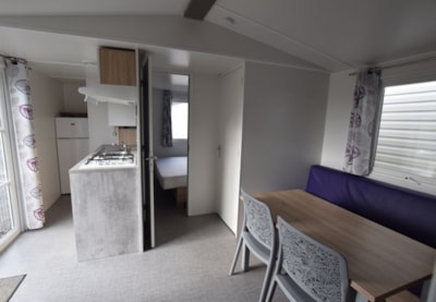 Mobilhome Happy 26m² CONFORT+ - 2 bedrooms + covered terrace + TV — 4