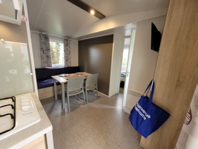 Mobilhome Happy 26m² CONFORT+ - 2 bedrooms + covered terrace + TV — 3