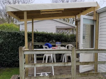 Mietunterkunft - Mobilheim Smally 21M² Standard - 2 Schlafzimmer + Überdachte Terrasse (Ohne Fs) - Flower Camping L'Abri-Côtier