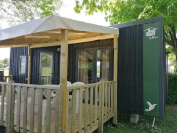 Mietunterkunft - Mobilheim Cosy 29M² Premium - 2 Schlafzimmer + Überdachte Terrasse + Fs + Geschirrspüler - Flower Camping L'Abri-Côtier