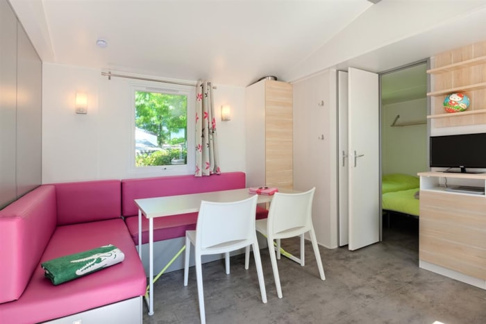 Mobilhome Family 29M² Confort - 3 Chambres + Terrasse Couverte + Tv