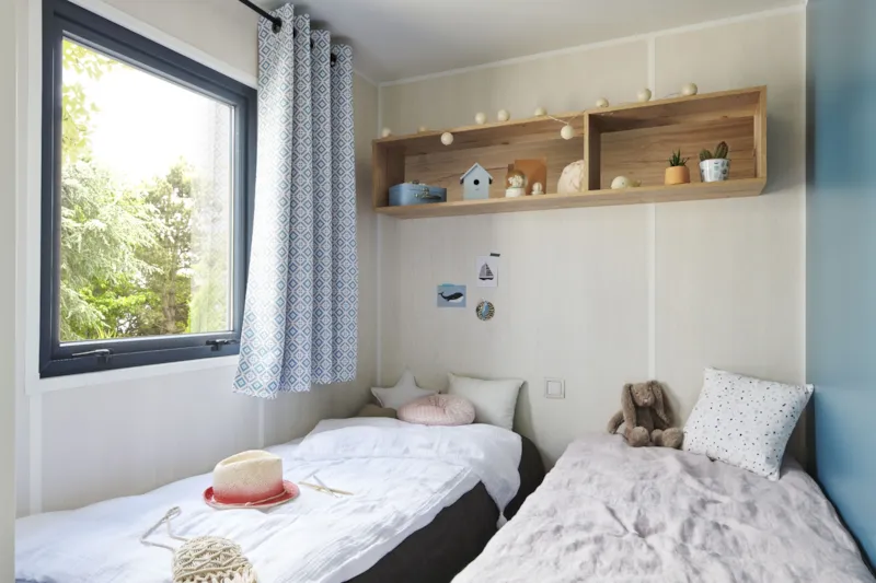 Mobil Home Palmy Premium 24,5M2 - 2 Chambres + Terrasse Couverte + Tv + Lv + Clim