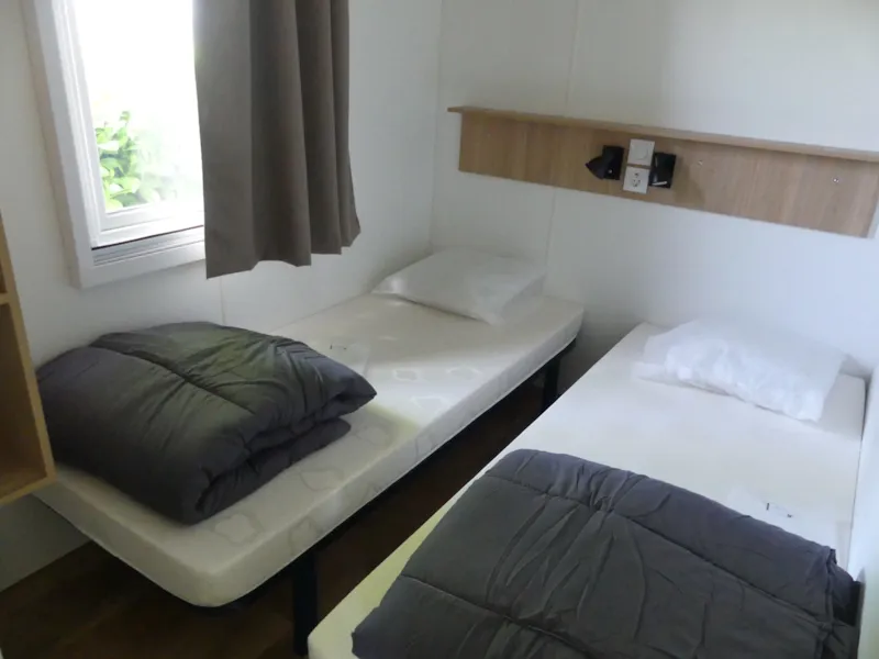 Mobilhome Cosy 29M² Premium - 2 Chambres + Terrasse Couverte + Tv + Lv + Clim