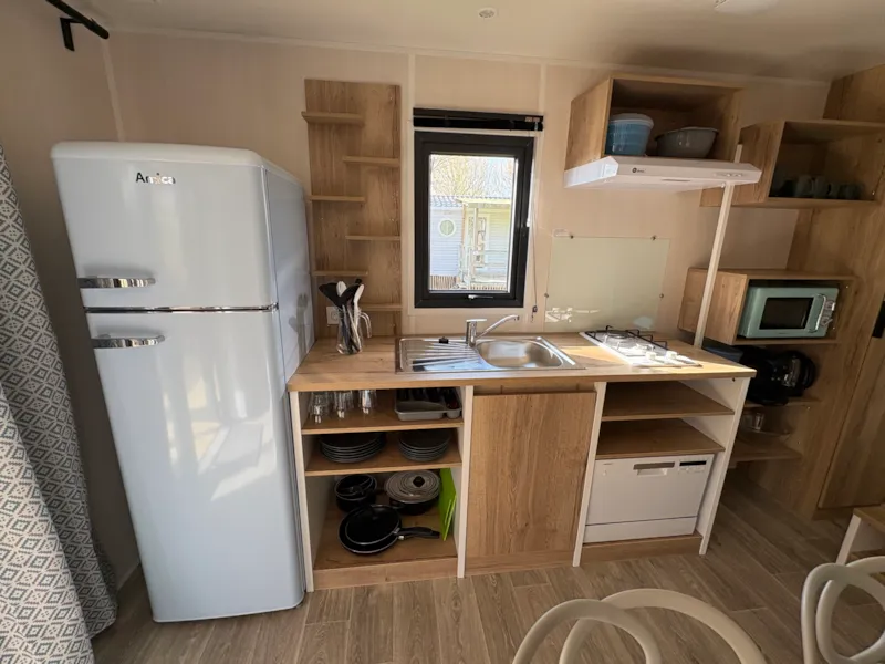 Mobil Home Palmy Premium 24,5M2 - 2 Chambres + Terrasse Couverte + Tv + Lv + Clim