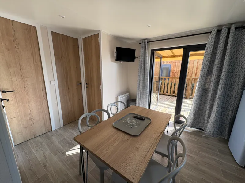 Mobil Home Palmy Premium 24,5M2 - 2 Chambres + Terrasse Couverte + Tv + Lv + Clim