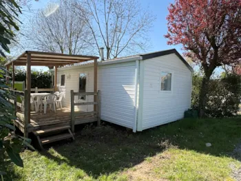 Huuraccommodatie(s) - Stacaravan Lucky  26M² Comfort - 2 Slaapkamers + Overdekt Terras + Tv - Flower Camping L'Abri-Côtier