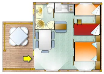 Mietunterkunft - Bungalow Ginepro - Camping La Liccia