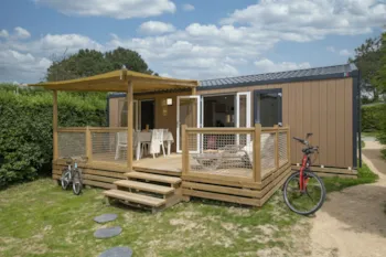 Mietunterkunft - Cottage Edelweiss  2 Zimmer Premium - Camping Sandaya La Nublière