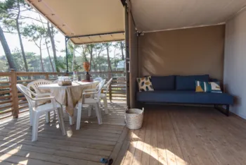 Mietunterkunft - Lodge Fidji Espace / S - Camping Club Les Tourterelles - MS Vacances