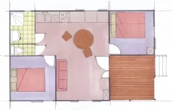 Chalet Montagne 35 M² Avec Terrasse Bois Couverte