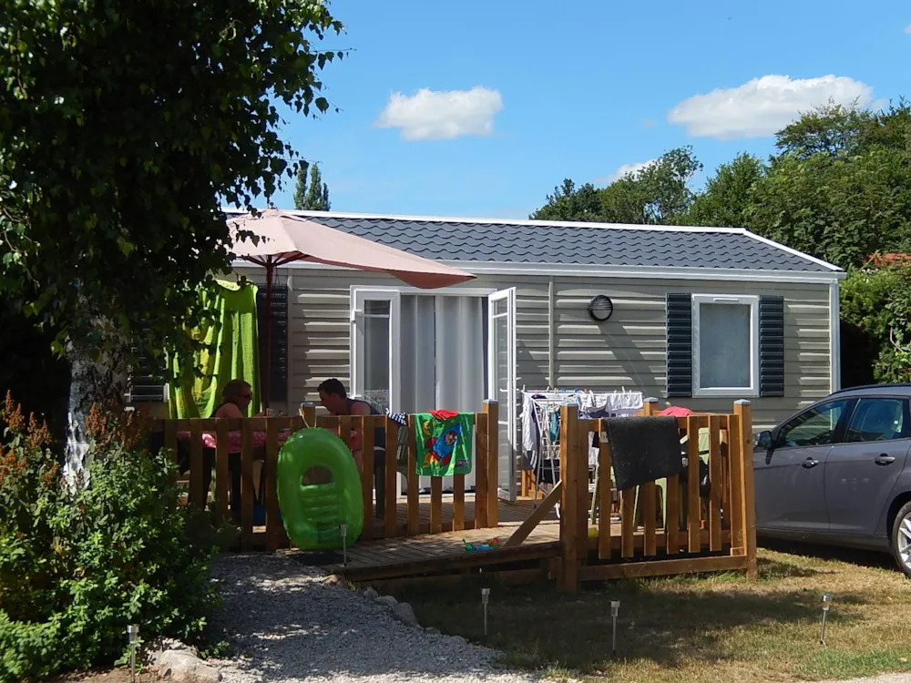 Mietunterkunft - Bungalow Noisetier 33 M² Behindertengerecht - Au Clos de la Chaume Sites et Paysages