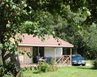 Chalet 32 m² with covered wooden terrace (13m²) — 2
