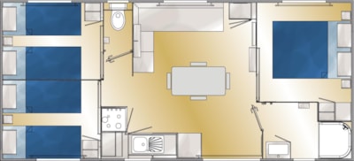 Bungalow Châtaignier 32m²  with wooden terrace — 6