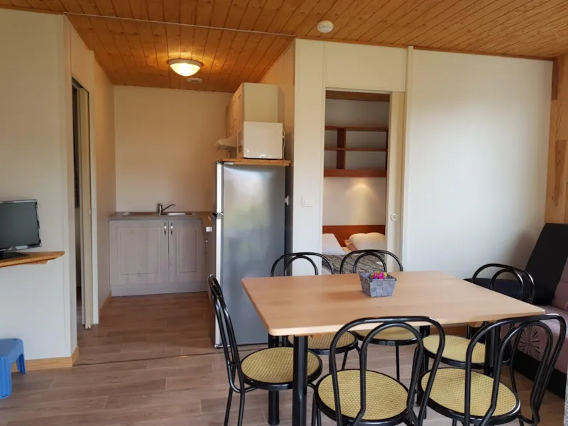 Chalet Cosy 32 M² Avec Grande Terrasse Bois Couverte (13M²)