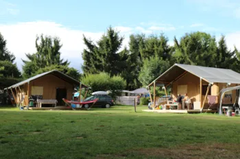 Mietunterkunft - Safari Tent 35 M² Ohne Sanitäranlagen - Au Clos de la Chaume Sites et Paysages