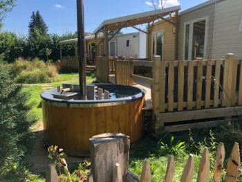 Mietunterkunft - Bungalow Zen 30 M² With Nordic Bath And Semi-Covered Wooden Terrace - Au Clos de la Chaume Sites et Paysages