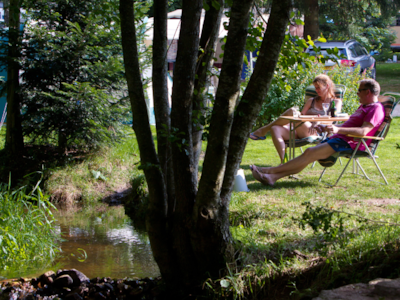 Pitch by the stream — 8