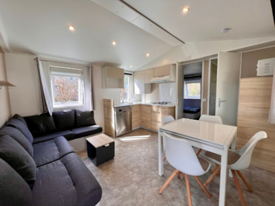 Bungalow Peuplier 28 m² with semi-covered wooden terrace — 3
