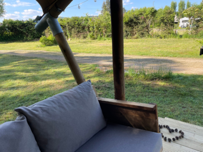Tent under the Stars Vosges 25 m² with wooden terrace - without sanitary facilities (by the stream) — 7