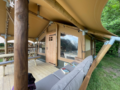 Tent under the Stars Vosges 25 m² with wooden terrace - without sanitary facilities (by the stream) — 3