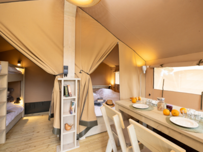 Tent under the Stars Vosges 25 m² with wooden terrace - without sanitary facilities (by the stream) — 2