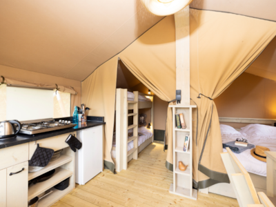 Tent under the Stars Vosges 25 m² with wooden terrace - without sanitary facilities (by the stream) — 5