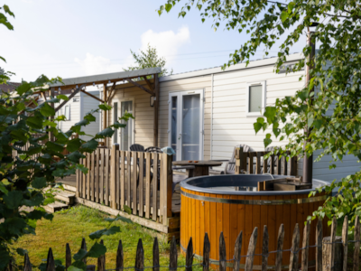 Bungalow ZEN 30 m² with NORDIC BATH and semi-covered wooden terrace — 1