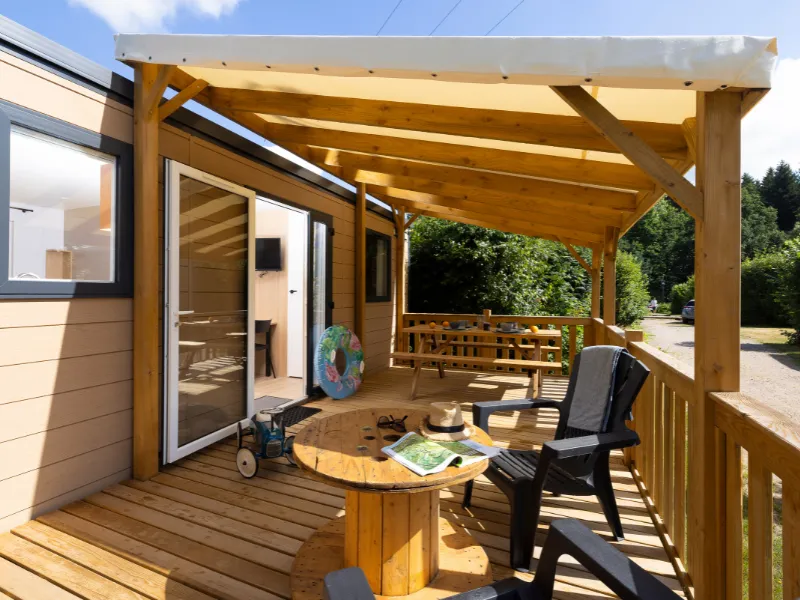 Bungalow Sapin - 32M² Avec Terrasse En Bois Semi-Couverte