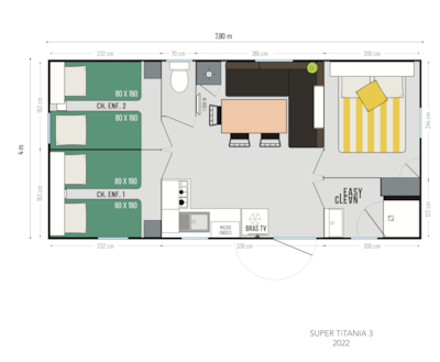 Mobil-home Premium exception - 3 bedrooms — 10