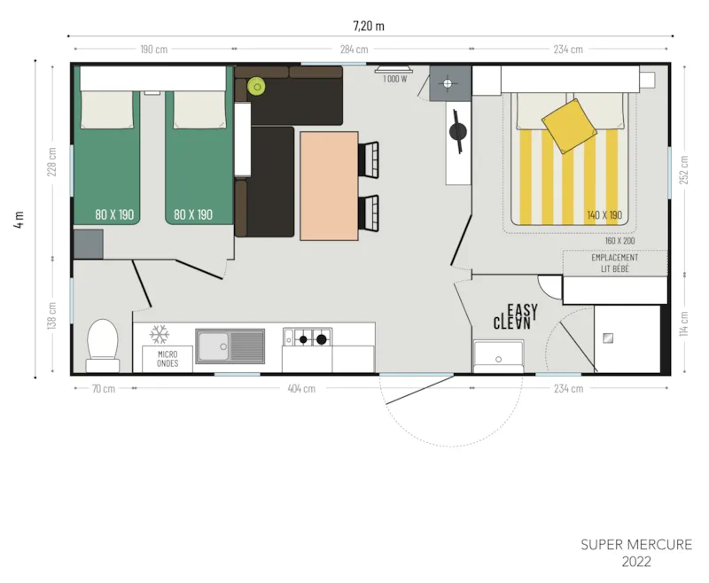 Mobil-Home Exception Vue Étang- 2 Chambres