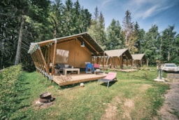 Stellplatz - Tente Safari 37M² - Flower Camping LA STENIOLE