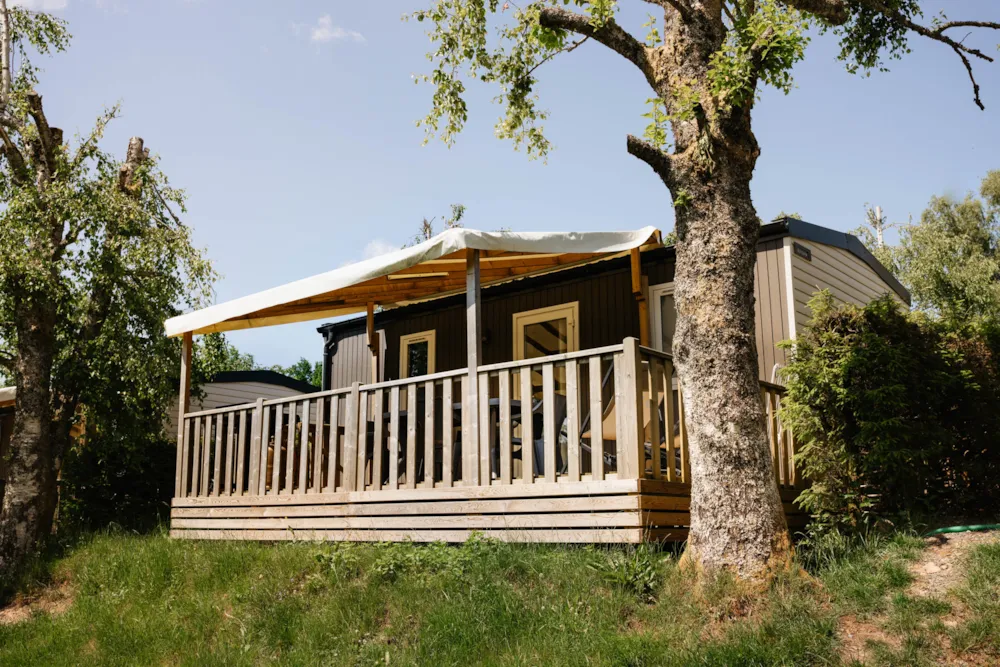 Accommodation - Mobile Home Grand Confort Pond View - 2 Bedrooms - Flower Camping LA STENIOLE
