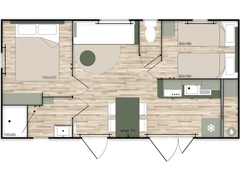 Mobil-Home Horizon - 2 Chambres
