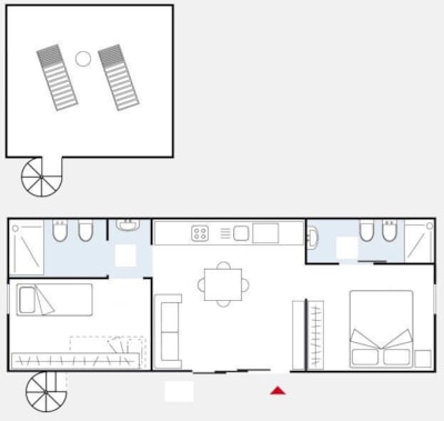 Camping Home Roof NEW- 45m² - 2 bedrooms - dogs not allowed — 10