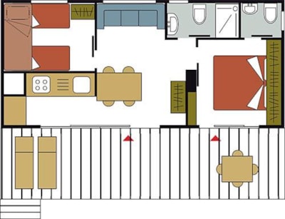 Mobile Home Audi Tradition  35m²  2 bedrooms — 7