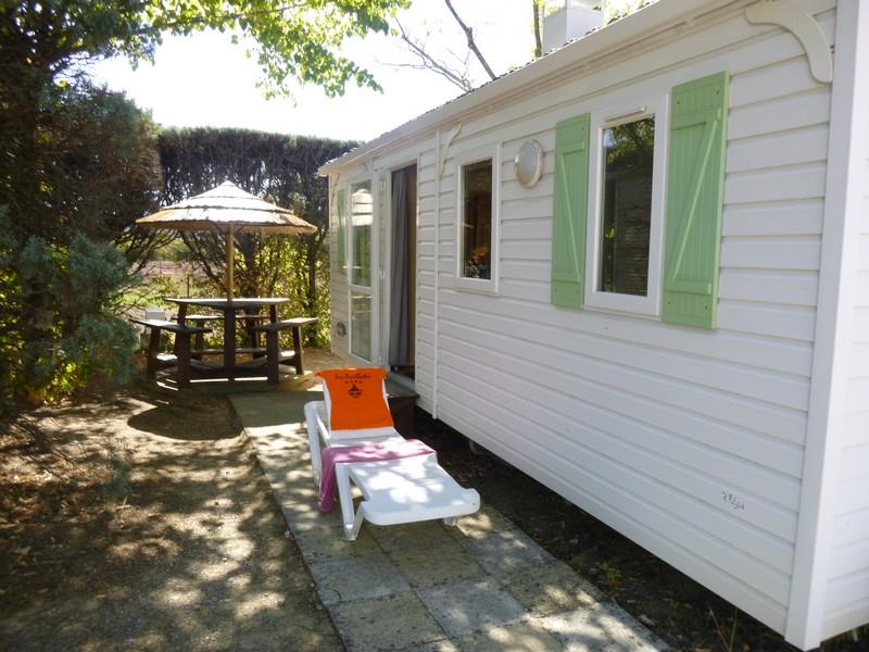 Location - Mobil-Home Confort 19,5 M² / 2 Chambres Location Au Dimanche - Camping Les Paillotes en Ardèche