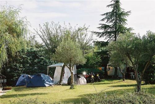 Stellplatz - Stellplatz : Zelt - Camping Les Paillotes en Ardèche