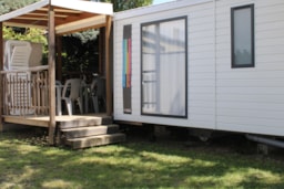 Alojamiento - Mobilhome Family Plus  / 2 Habitaciones / Terraza - Flower Camping Les Paillotes en Ardèche