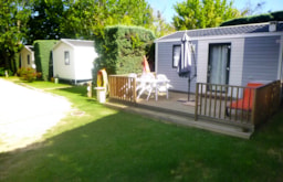 Location - Mobil-Home Charme 20M² Confort (1Ch - 2Pers.) + Clim + Terrasse Non-Couverte - Flower Camping Les Paillotes en Ardèche