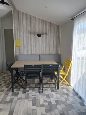  - Premium Family Mobile Home 32m² (3 bedrooms - 7 people) + AC + DW + Covered Terrace - Camping Les Paillotes en Ardèche