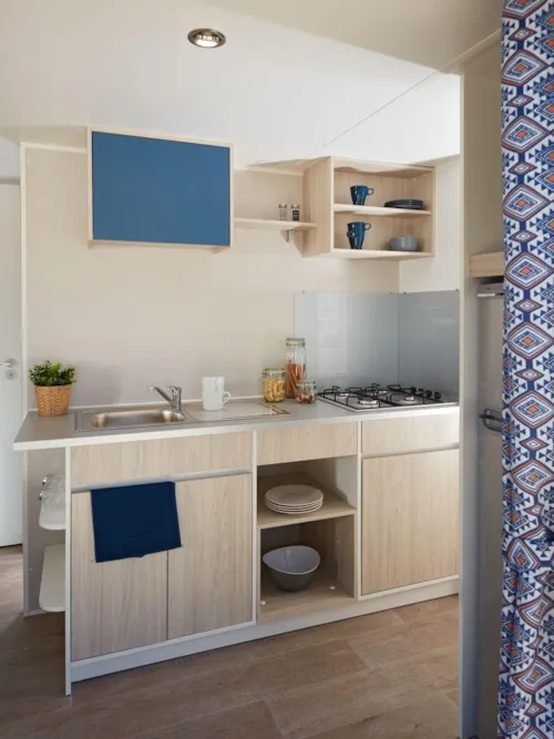 Mietunterkunft - Mobilheim Evolution 29 2 Schlafzimmer, Klimatisiert Sonntag / Sonntag - image n°3 - Camping les Actinidias