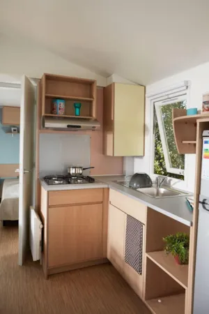 Locatif - Stacaravan Evolution 29 TI 2 slaapkamers, airconditioning zaterdag / zaterdag - Camping les Actinidias