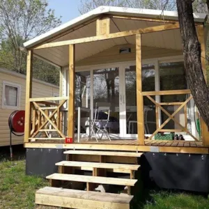 Locatif - Stacaravan Evolution 33 TP, 2 slaapkamers, airconditioning zaterdag / zaterdag - Camping les Actinidias